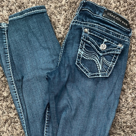 Miss Chic Women's Dark Blue Boot Cut Jeans - Picture 1 of 4